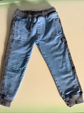 Rags Boys' Blue & Gray Jogger Pants